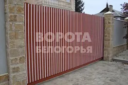   Откатные ворота Алютех Комбинированные