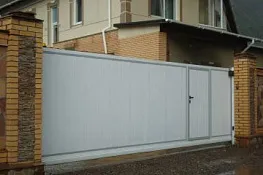 Откатные ворота дорхан с калиткой  