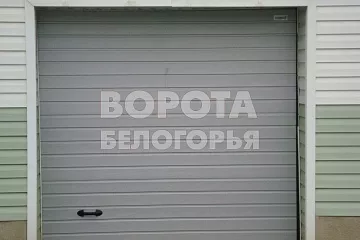 Алютех ворота гаражные серебро s-гофр Алютех ворота гаражные серебро s-гофр